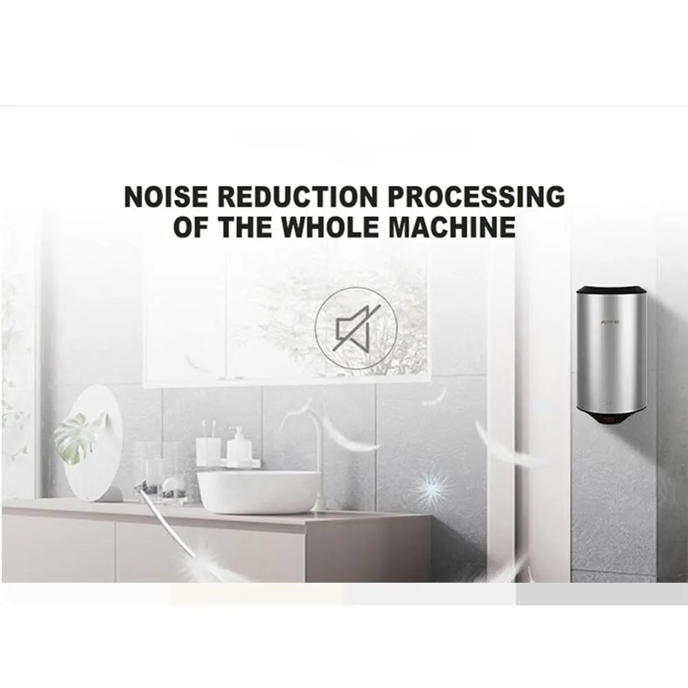 

High-Speed Hand Dryer Home Portable Hand Dryer Fully Automatic Induction Hand Dryer Small Hand Dryer Stainless Steel