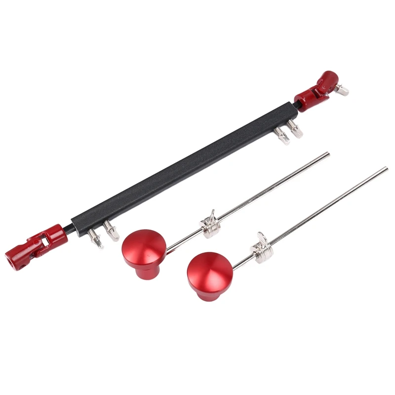 Double Drum Drive Shaft Connecting Bar Bass Drum Pedal Linkage With 2 Flat Head Drum Hammers For Drum Set