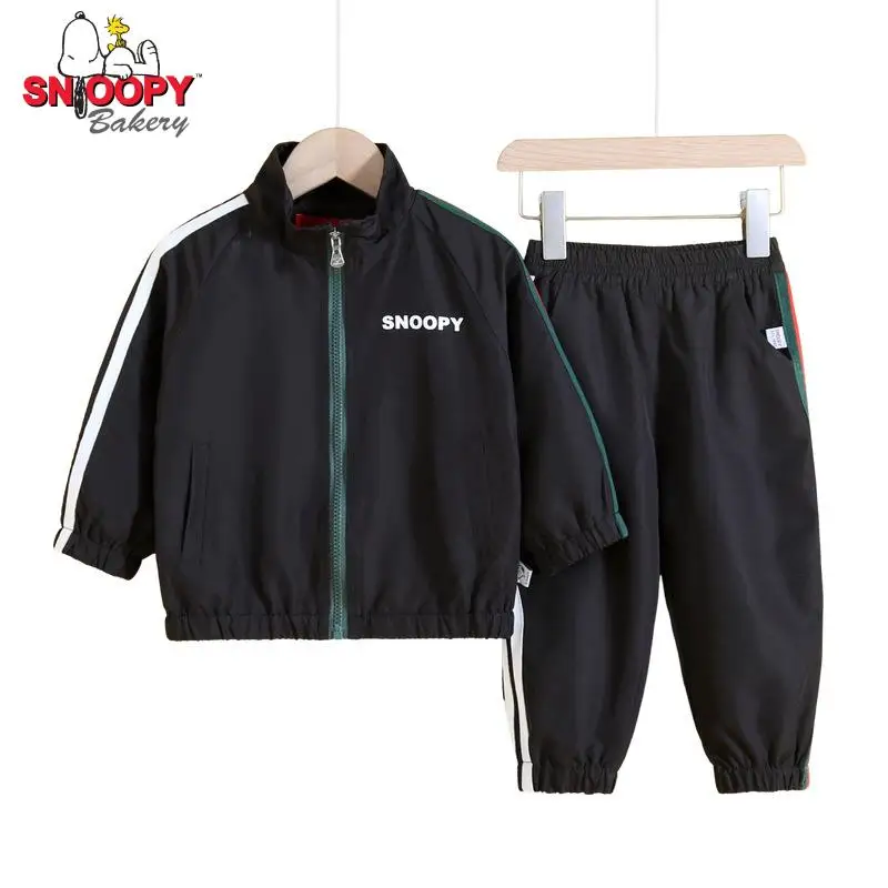 

Cartoon Snoopy Children's Sportswear Suit Kids Boys Girls Coat Jacket Trousers Sets Children's Clothes Casual Suit 2 Pcs Sets