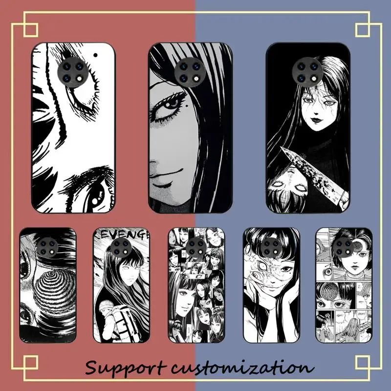 

RuiCaiCa Japanese Horror Comic Tomie Phone Case For Xiaomi Redmi Note 8A 7 5 Note 8pro 8T 9Pro TPU Coque for note 6pro Funda