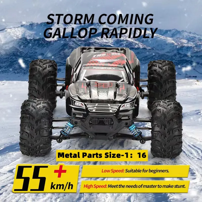 

RC Cars High-speed Brushless 1:16 2.4G Racing 75KM/H 4WD Alloy Electric Remote Control Crawler Monster Drift Off Road Truck