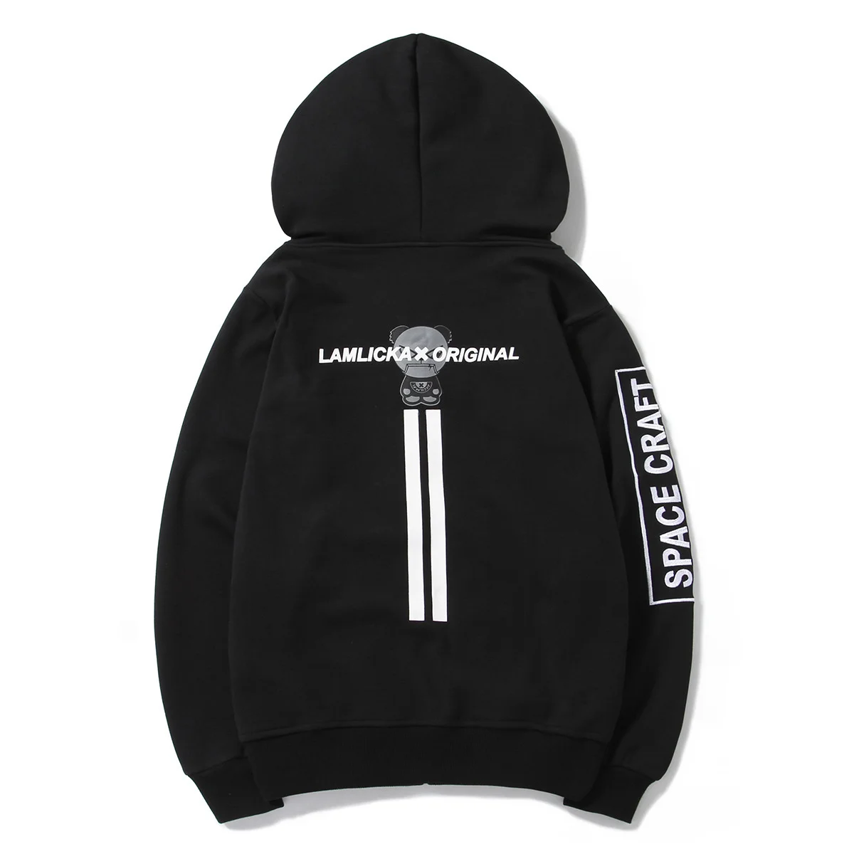 

2022 New Arrival Thick Yes Loose Hooded Casual Cotton Hoodies Original Fashion Cartoon Zipper Hoodie Men Big Cardigan Character