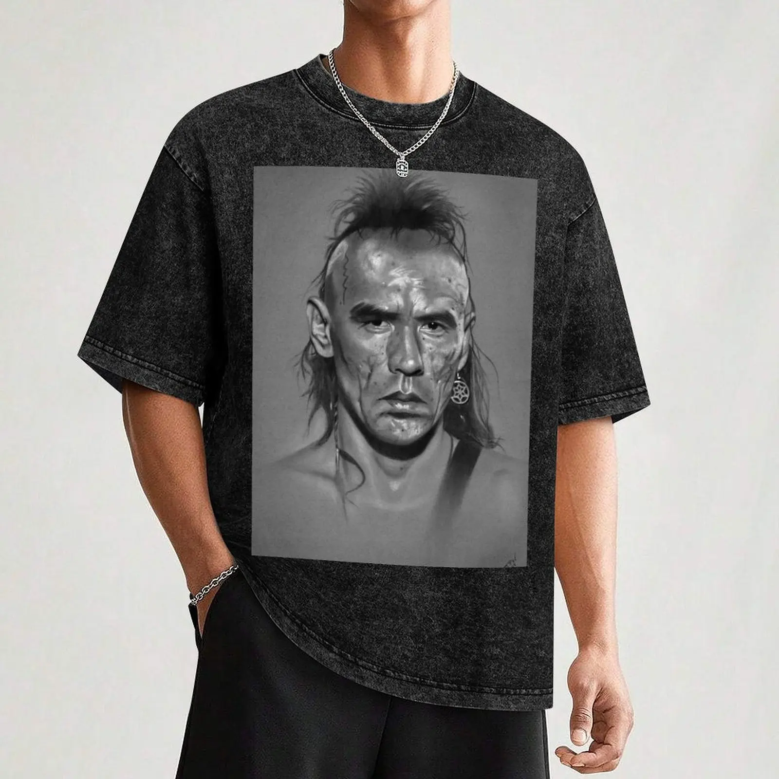 Фото Футболка Magua - Last of the Mohicans, футболка с коротким рукавом ко Дню независимости №3