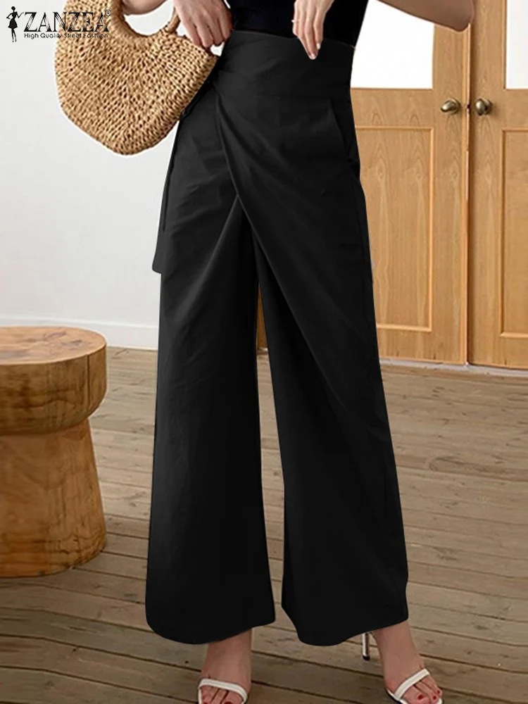 2022 ZANZEA Women Long Wide Leg 
