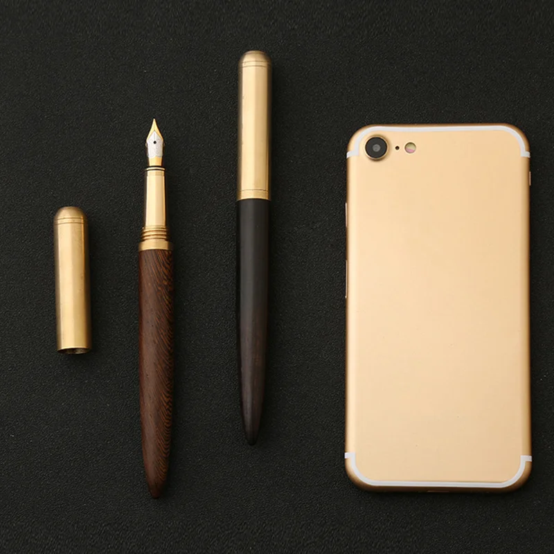 

Ручка перьевая из сандалового дерева с тонким наконечником, каллиграфическая ручка, канцелярские принадлежности для письма