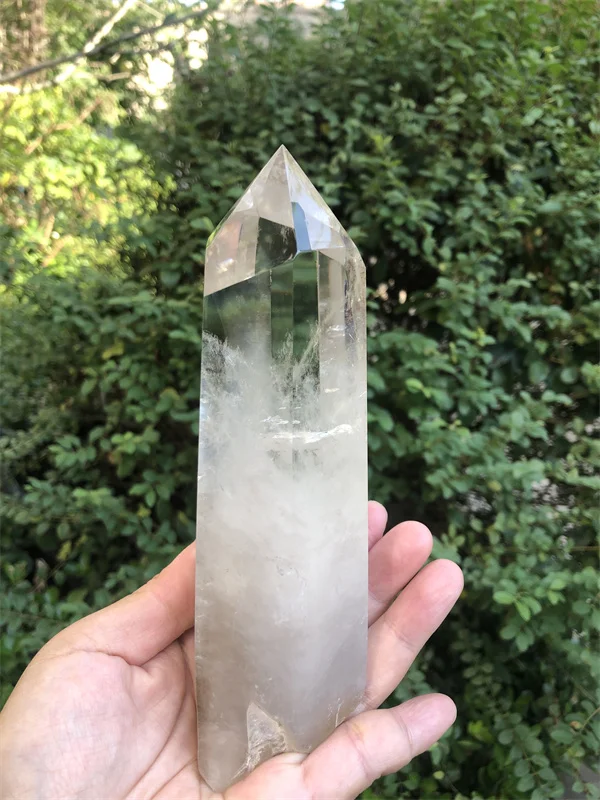 

692 г натуральный кристалл, исцеляющая чистая кварцевая башня