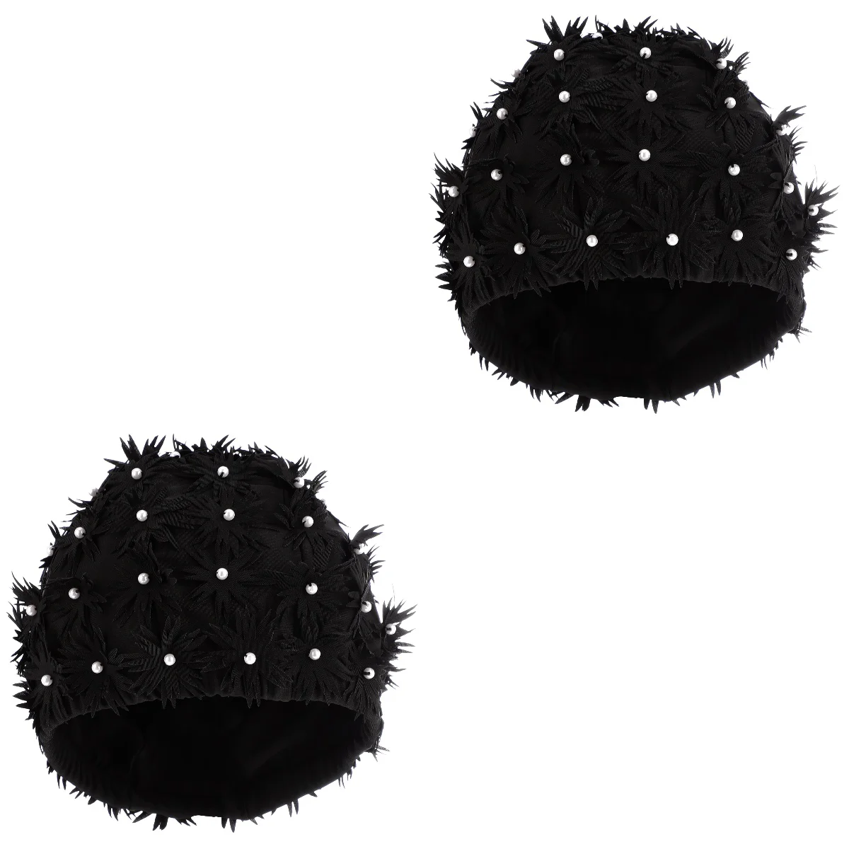 

2pcs Swim Flower Design Swim Hat Swimming for Swimming Girl