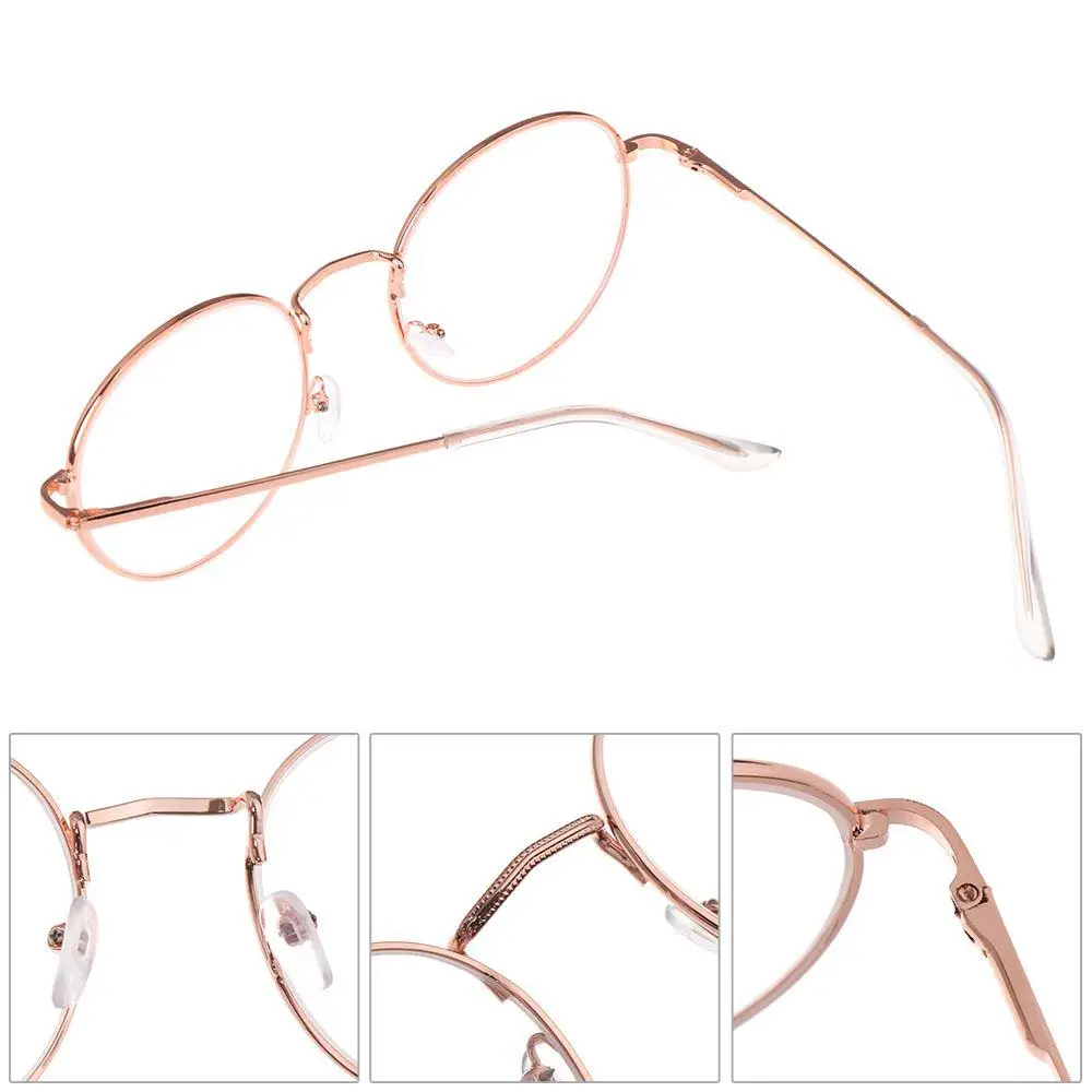 

Женские и мужские очки для ухода за зрением, портативные металлические круглые очки, оптические очки