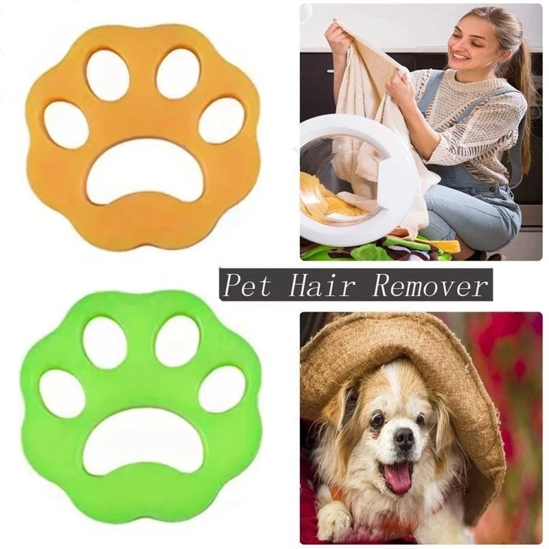

Best Pet Sticky Hair Remover Silicone Self-cleaning Pet Cotton Hair Catching Collector Clothes Household Cleaning