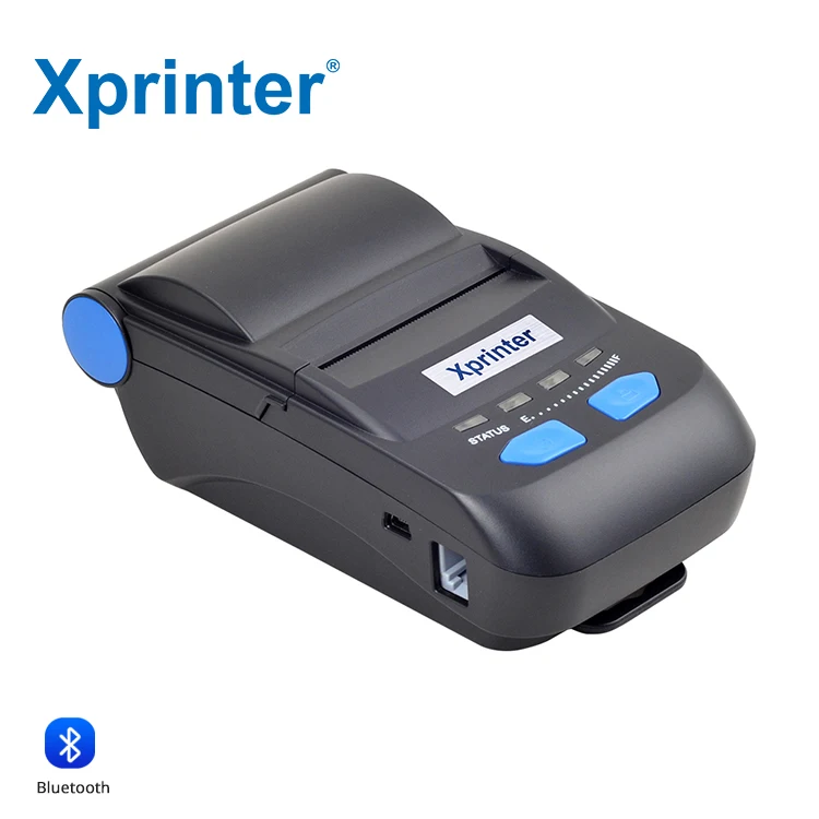 Фото Беспроводной термопринтер Xprinter XP-P300 58 мм, мини-принтер для чеков, портативный, для печати наклеек, с функцией оповещения о нехватке бумаги №5