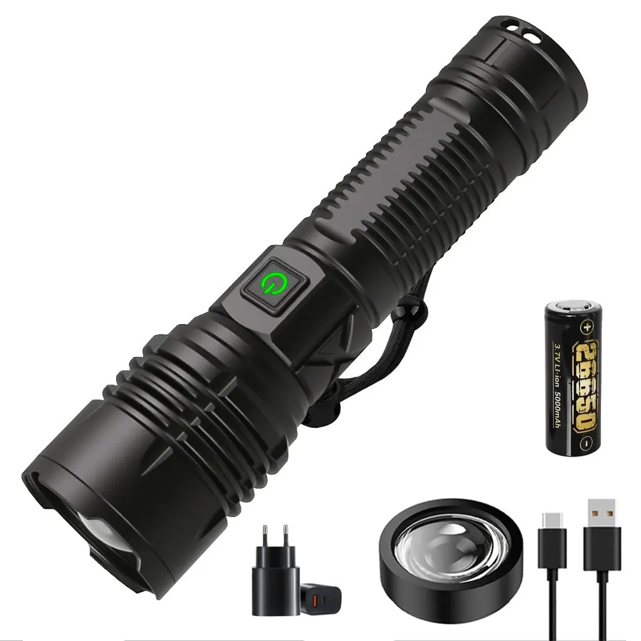 

Светодиодный фонарик S508, 40 Вт, алюминий, 5 режимов