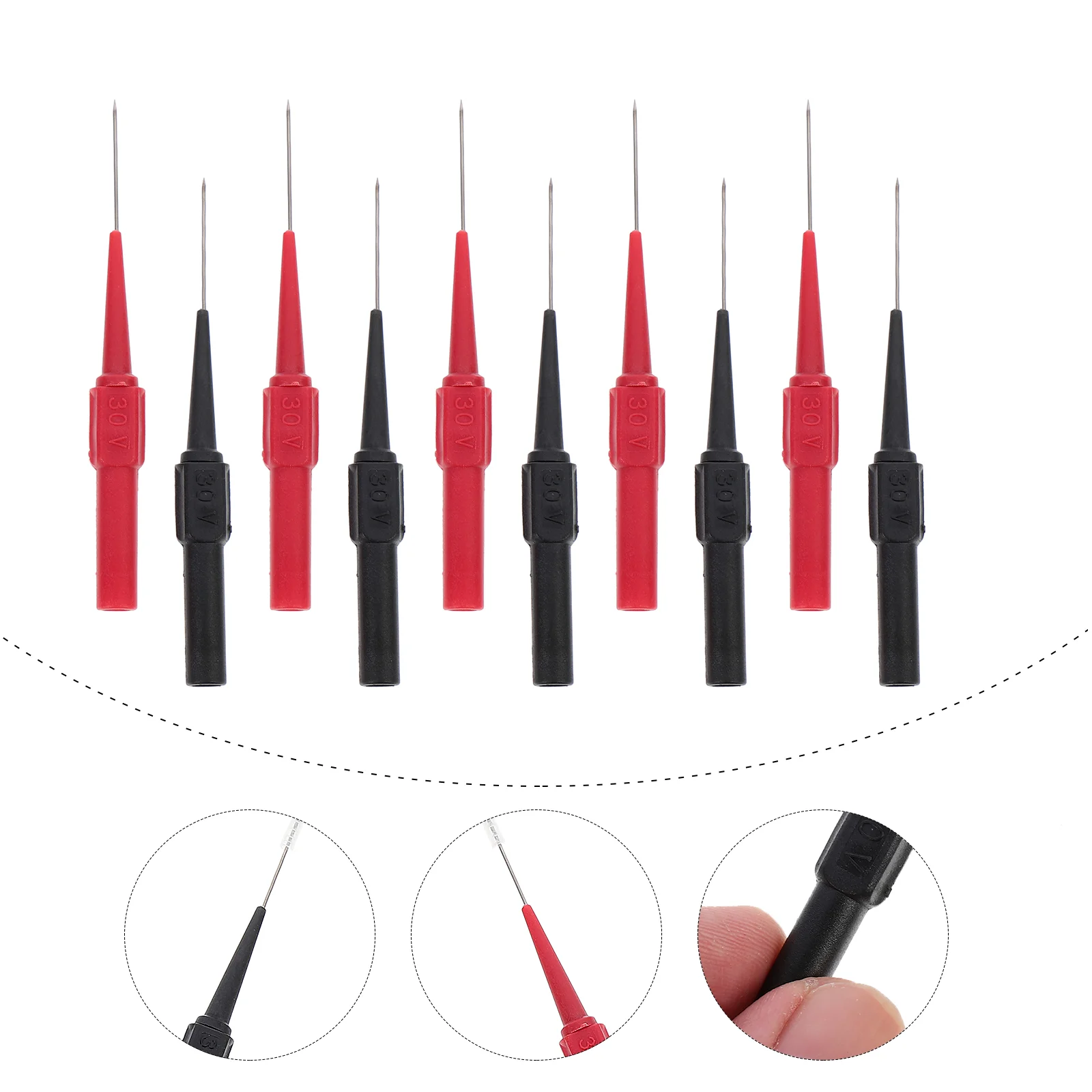 

10Pcs Multimeter Test Needles Electrical Test Probe Replacement Tester Needle