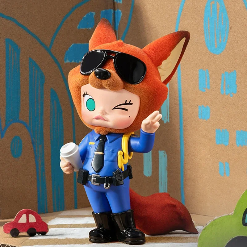 Фото POPMART MOLLY X ZOOTOPIA Серия: Оригинальная таинственная коробка-сюрприз (Blind Box) с игрушками, куклами, милыми аниме-фигурками для рабочего стола №4