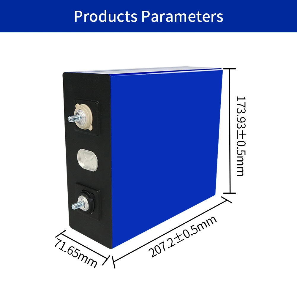 4/8/16/32PCS 280Ah Lifepo4 Battery 3.2V Deep Cycle Rechargeable Battery Pack Solar Energy System for 12V 24V 48V RV Golf Cart