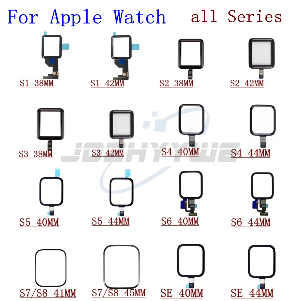 Дигитайзер сенсорного экрана для Apple Watch Series SE 1 2 3 4 5 6 7 38 мм 42 мм 40 мм 44 мм