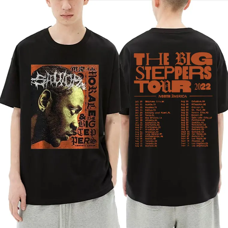 

Rap Kendrick Lamar The Big Steppers Tour Oklama New Album Tour Dates 2022 Print T-shirt Men Women Hip Hop Fashion Cotton Tshirt