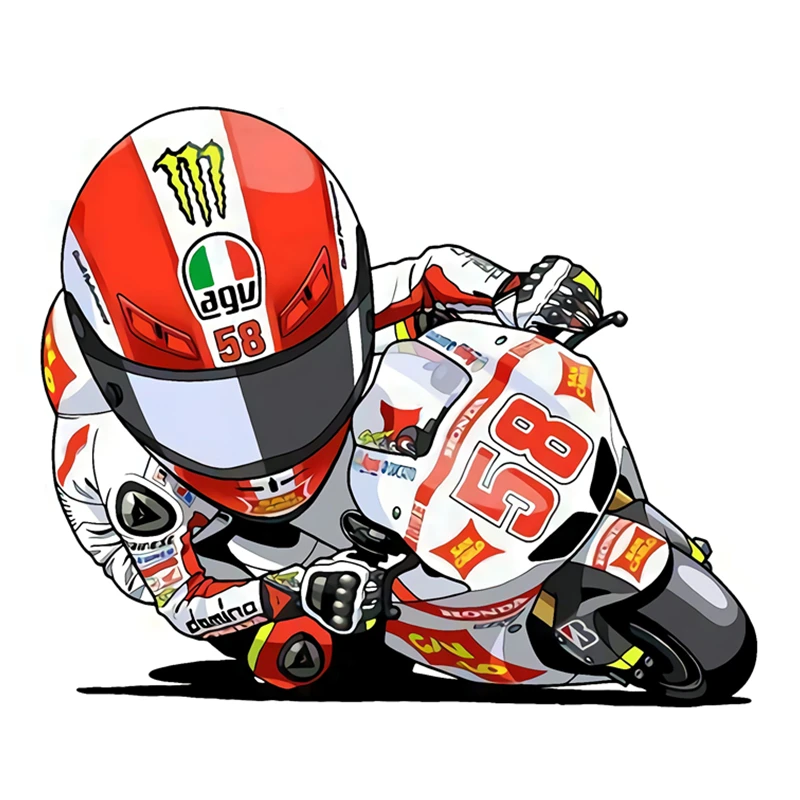 

Y345# Motorcycle Road Racer Car Stickers Decal Anime Cute Auto Accessories