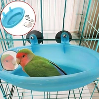 practical with mirror hamper home bird cage pet supplies bath basin parrot bathtub