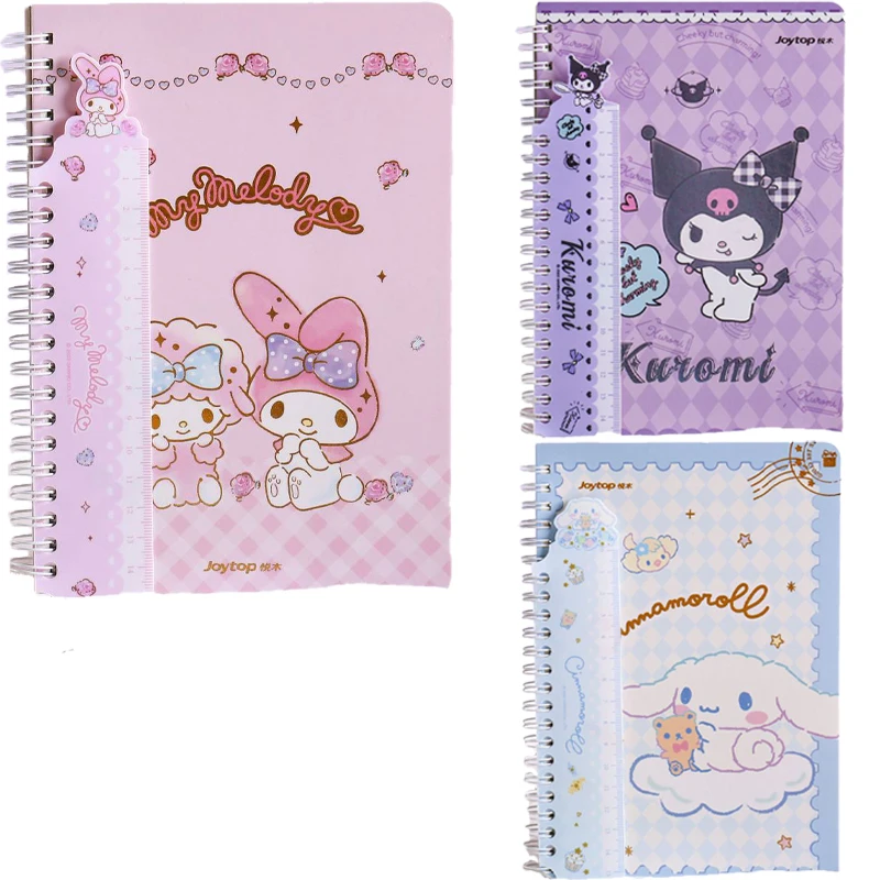 

Sanrios Cinnamoroll My Melody Kuromi Cartoon Cute Kawaii Rollover Coil Book Student Notebook School Supplies Children's Gift