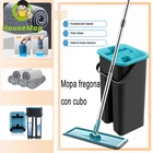 швабра с отжимом швабра для мытья полов товары для дома швабра с ведром отжимом Швабра для дома с вращающимся ведром, свободные руки для мытья, ленивая уборка, с 4 или 6 насадками из микрофибры для деревянной уборки