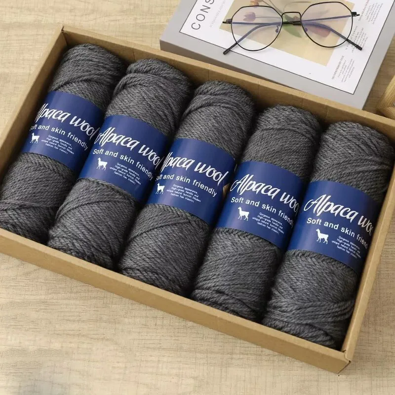 500 г пряжа из шерсти альпаки грубая для игл 4 5-6 мм теплые свитера ручной работы