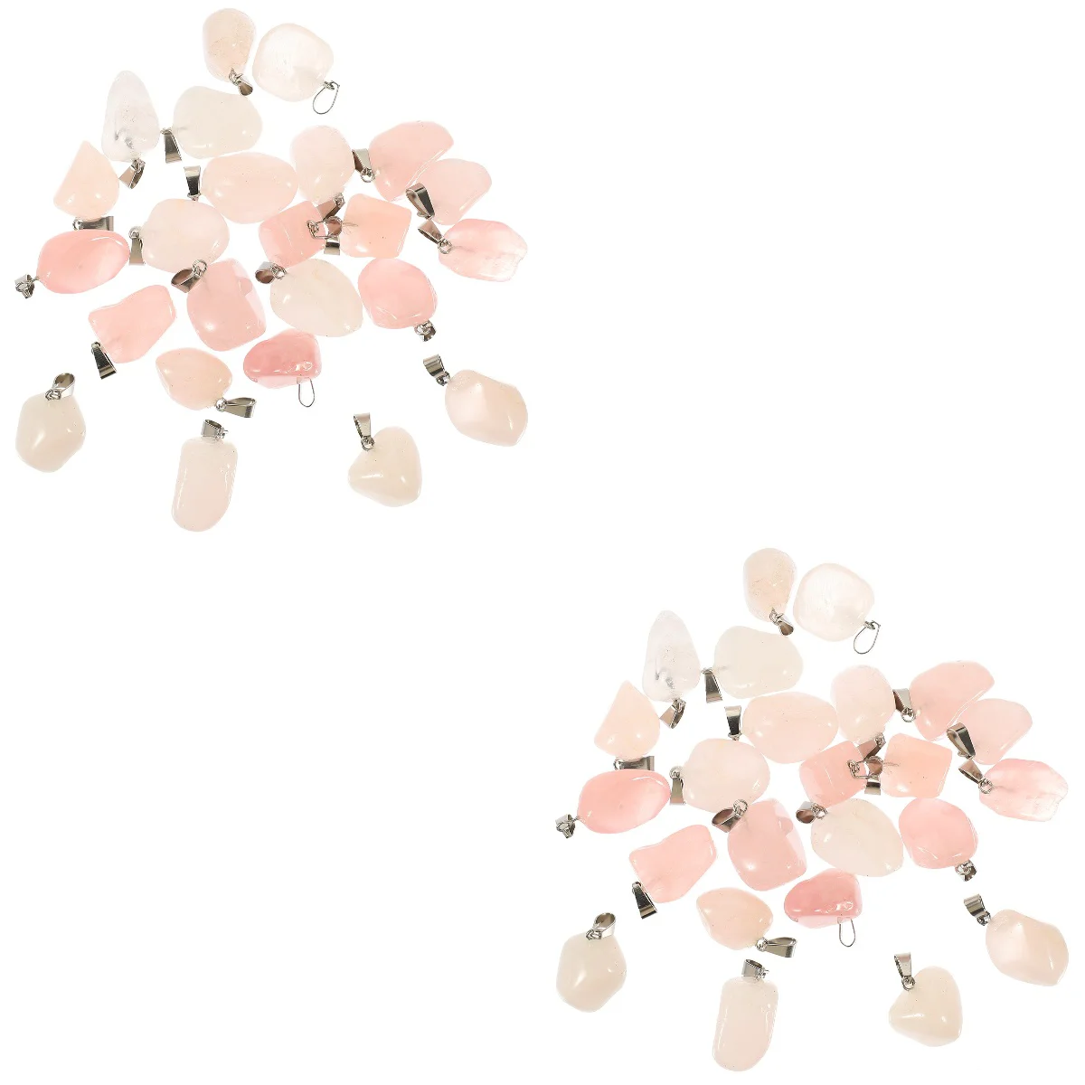 

48 Pcs Natural Stone Pendants Delicate Stone Charms Bracelet Necklace Jewelry Making Supplies