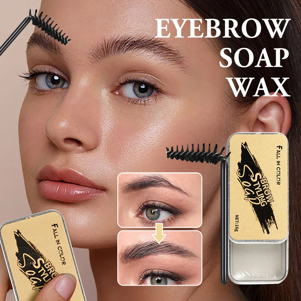 

Eyebrow Soap Wax 3D Natural Eyebrow Styling Gel For Fluffy Dense Wild Brows Long Lasting Eye Brow Makeup Soap