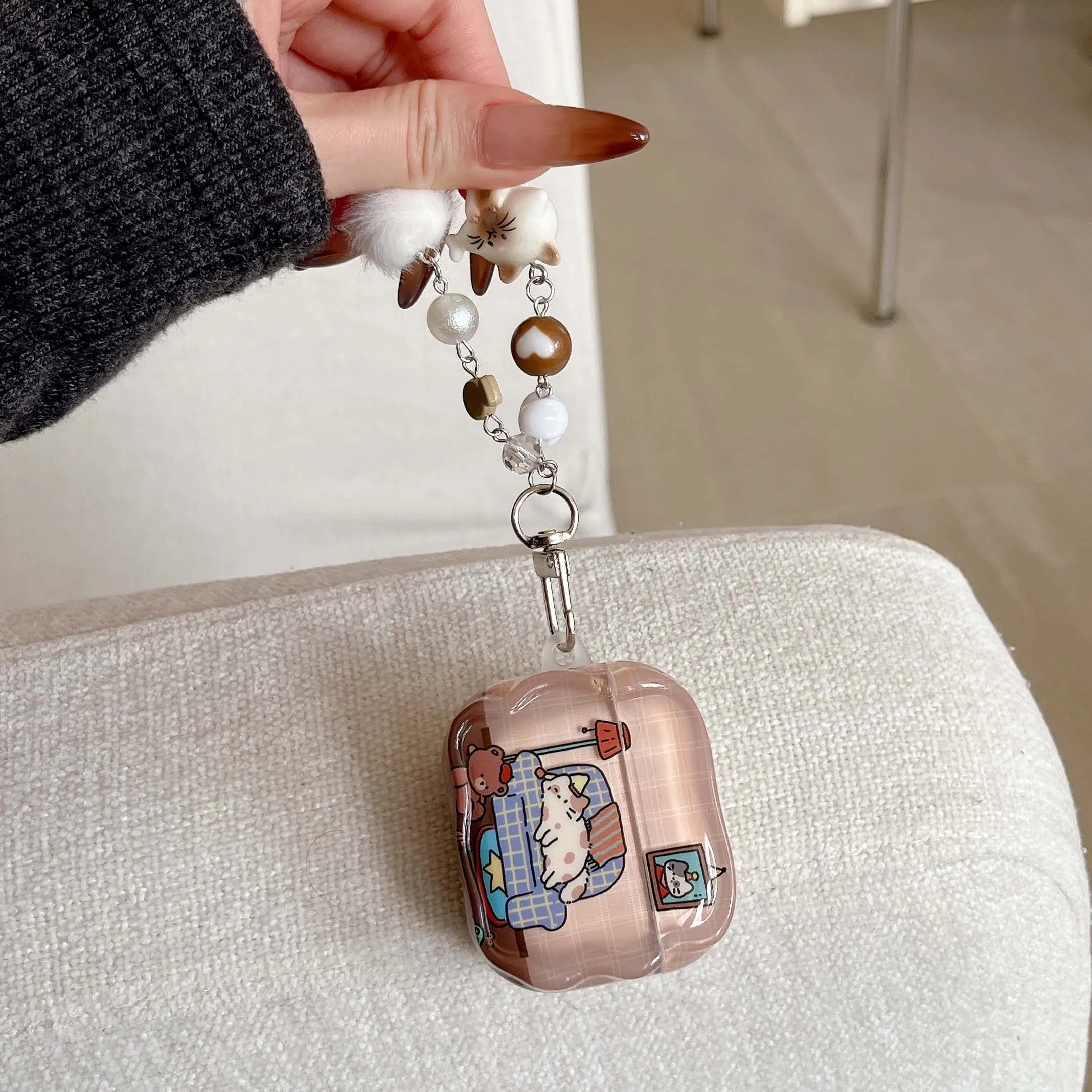Фото Милый кот животное мультфильм imd беспроводной Bluetooth чехол для наушников зарядное устройство для apple 4 1 pro 3 2nd 2 чехол для гарнитуры №4