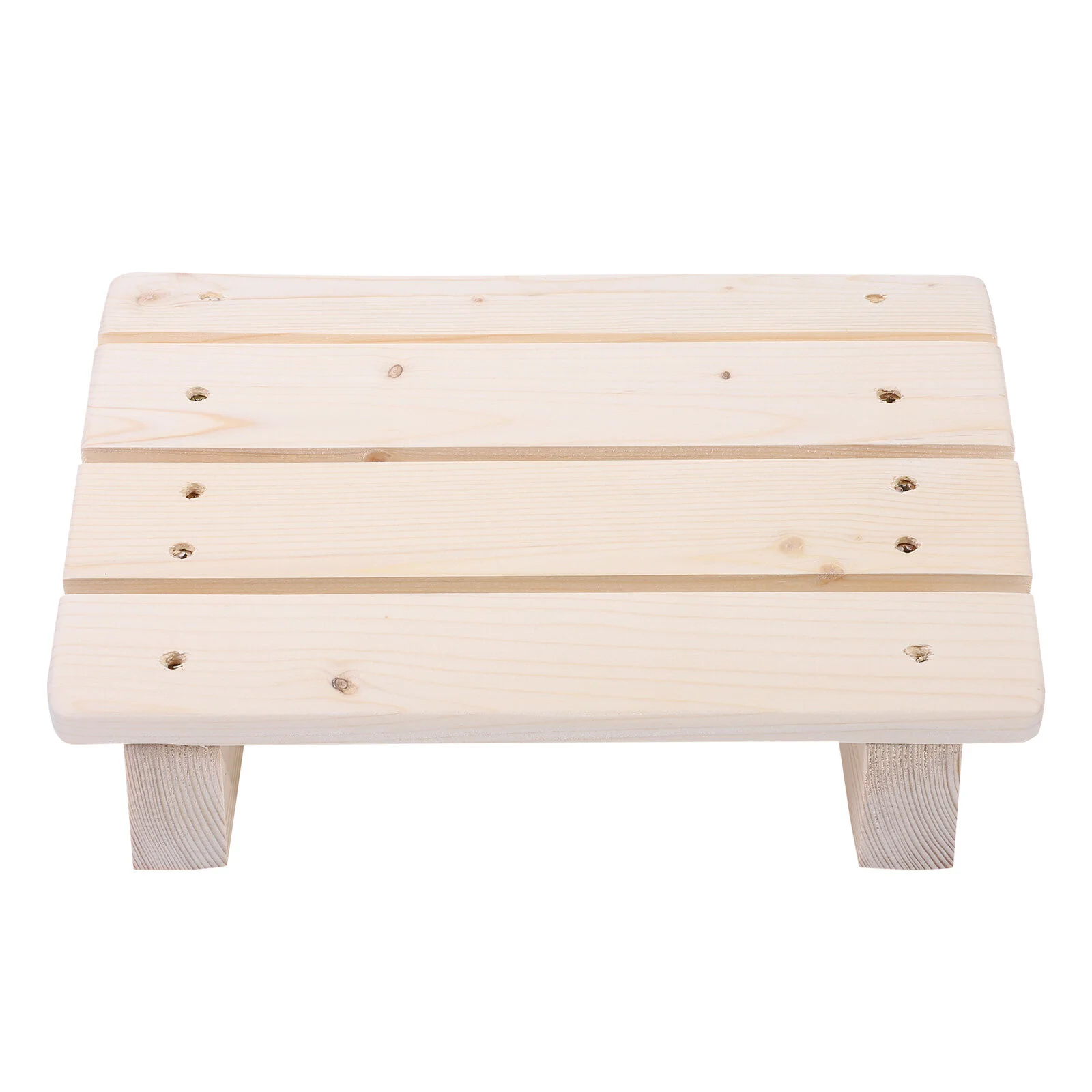 

1pc Office Desk One Step Stool Tilted Footstool Wooden Foot Rest Stand Stool