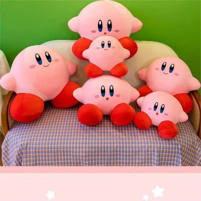 

Аниме кавайная Милая звезда Kirby мягкая плюшевая качественная мультяшная игрушка отличный рождественский подарок на день рождения для детей