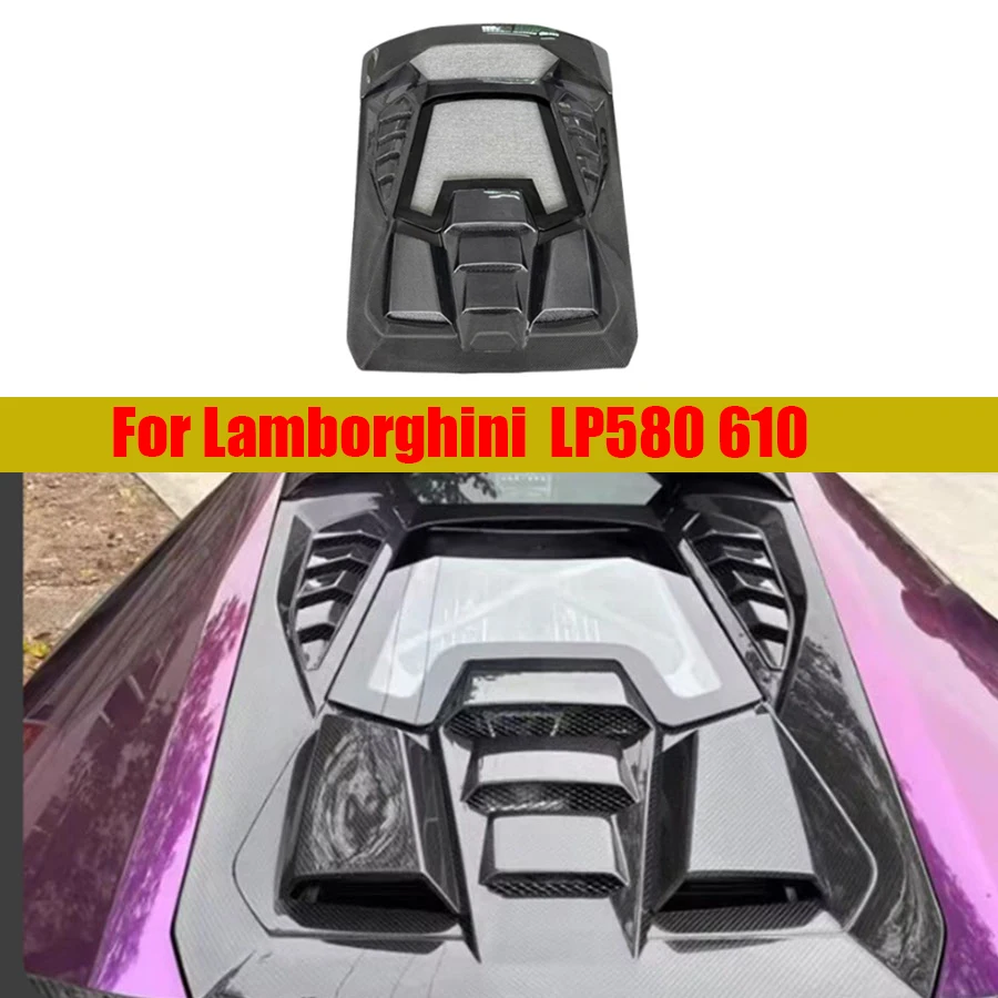 Для Lamborghini Huracan LP580 LP610 580: карбоновый воздухозаборник на крышу, крышка двигателя, обшивка салона, автомобильные аксессуары (art.: 3920dbce65463) - 3920dbce65463