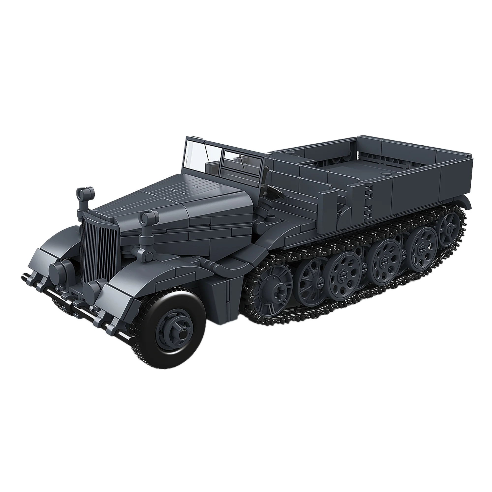 525 деталей Sd.Kfz.9 FAMO: Конструктор «Немецкий классический военный танк на полугусеничном ходу» — модель из кирпичиков для взрослых, подарок (art.: 3920d82cbbd40) - 3920d82cbbd40