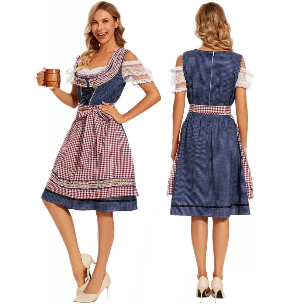 

Классический женский костюм на Октоберфест, Баварская национальная Таверна, парад для косплея, карнавальное платье