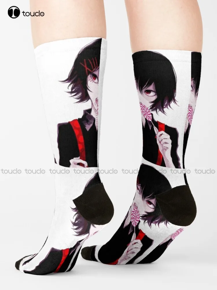 

Juuzou Suzuya Socks Socks For Men Personalized Custom Unisex Adult Teen Youth Socks 360° Digital Print Hd High Quality Harajuku