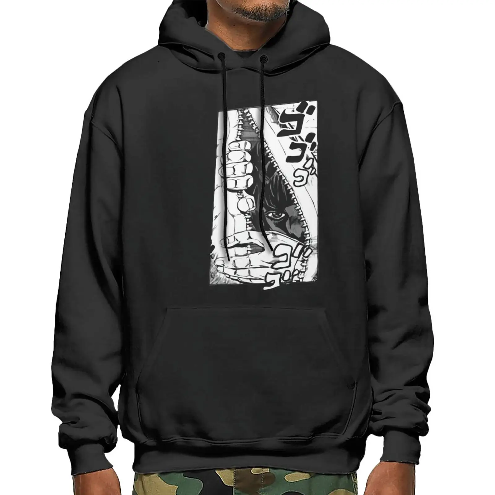 

Jojo Bizarre Adventure Gold Wind 4585 Sweatshirts Hoodies Male Sweatshirt Oversize Sweaters Anime Pullover Oversize Sweatshirt