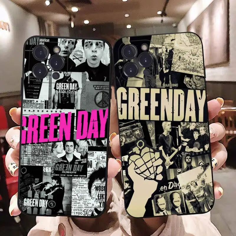 

GREEN DAY Phone Case For iPhone 14 11 12 13 Mini Pro Max 8 7 6 6S Plus X SE 2020 XR XS Funda Case
