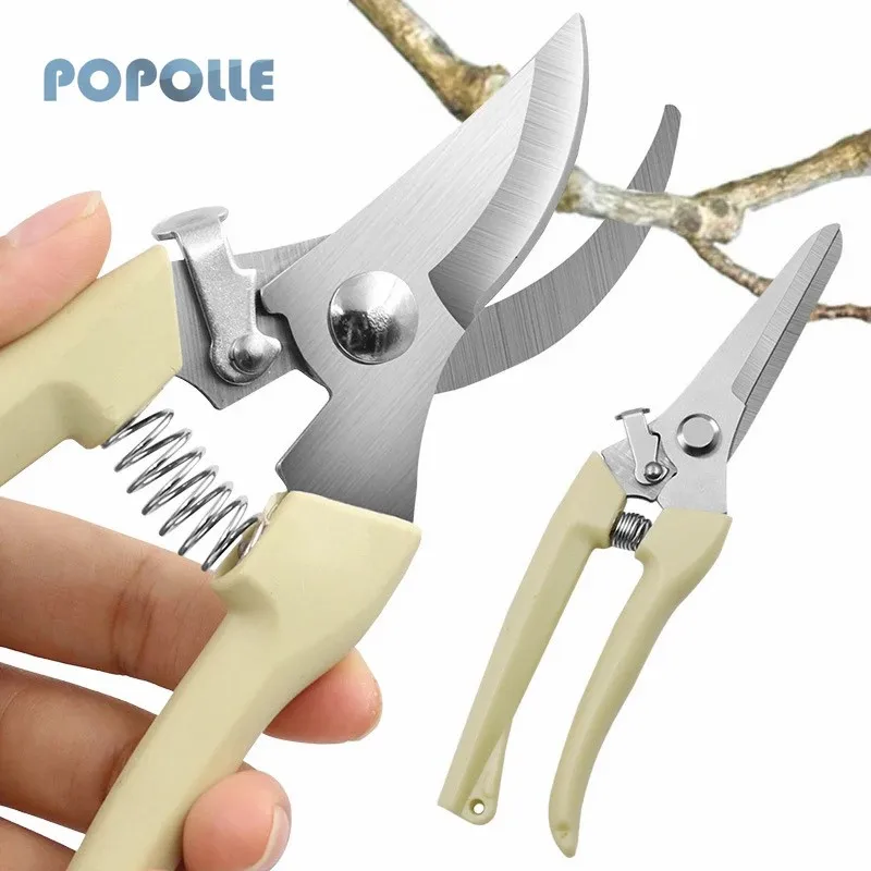 Профессиональные садовые ножницы из нержавеющей стали с изогнутой ручкой