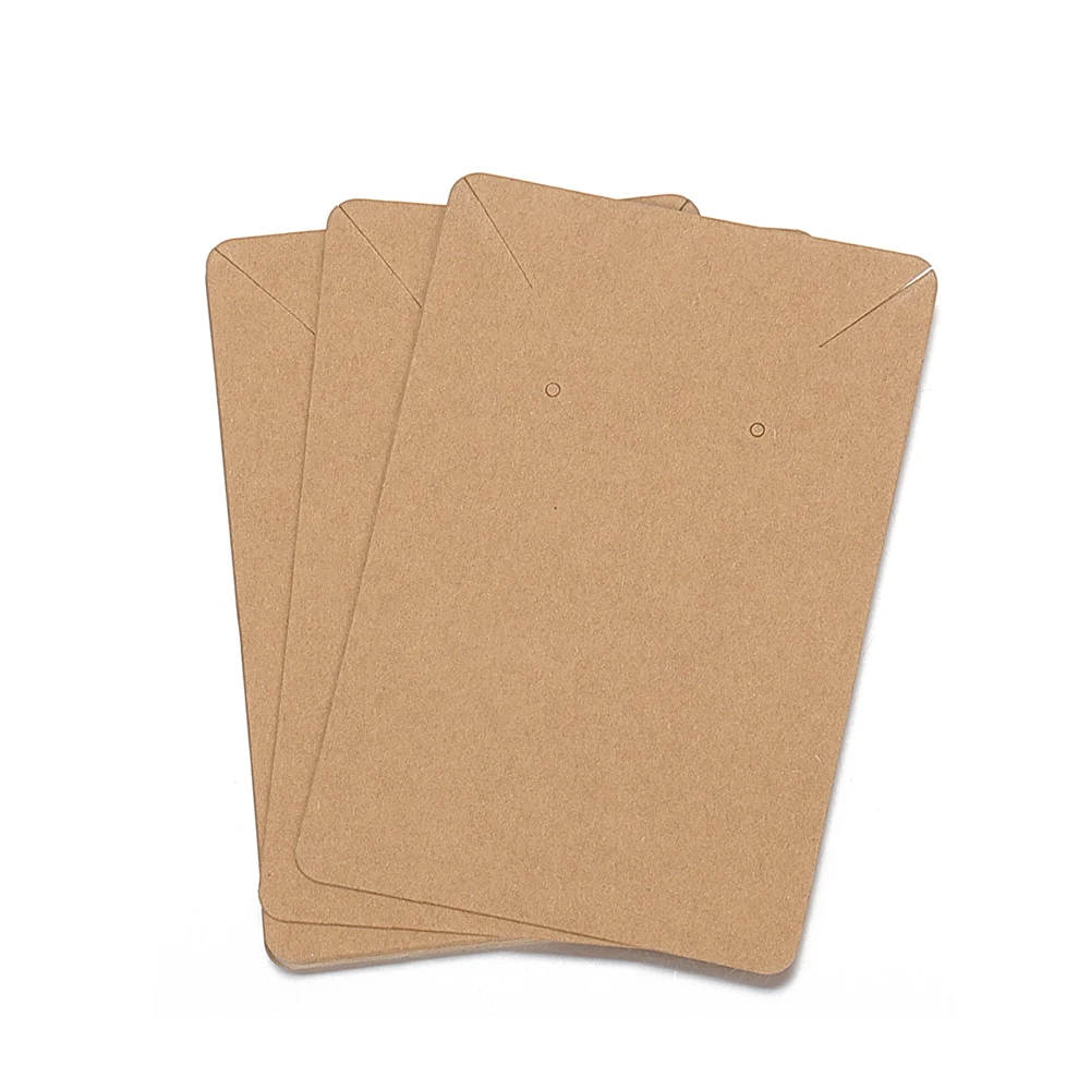 

50 шт. 6x9 см серьги, ожерелья, демонстрационные карты, шпильки для ушей, пустая карта из крафт-бумаги для упаковки ювелирных изделий, подвесная ценник, держатель для карт