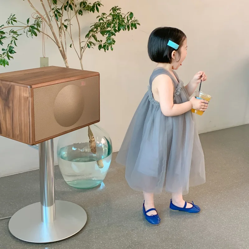 

Girl Lace Tutu Dress For Princess Wedding Birthday Party Kids Baptism Lace Sleeveless Vest Dresses Children Summer Cute Clothing