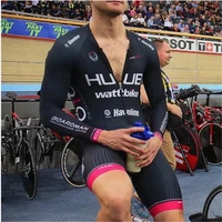 huub men sports short sleeved triathlon skinsuit team jumpsuit trisuit cycling suit ciclismo bicycle outdoor sports racing suit