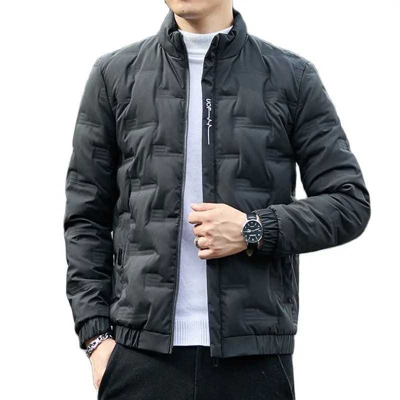 Down Jacket Men's Light And Thin Short Style Plus Bulky Size Fashionable Handsome Winter 2021 New Coat Boy Korean Version Warm