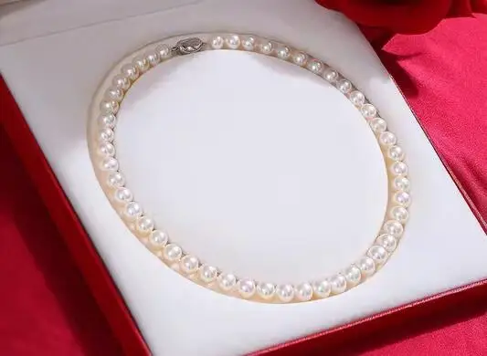 

6-7-8-9-10mm real Natural freshwater pearl necklace south sea Jewellery
