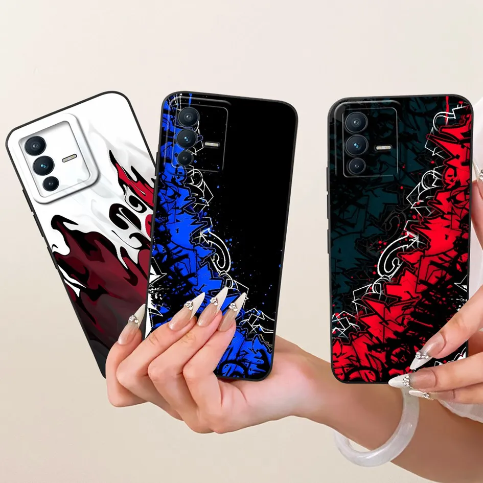 Фото Чехол для телефона Vivo V23 V23Pro 5G, роскошный, с росписью, из мягкого силикона, с защитой для камеры, для Vivo V23 Pro S12 Pro VivoV23 5G №1
