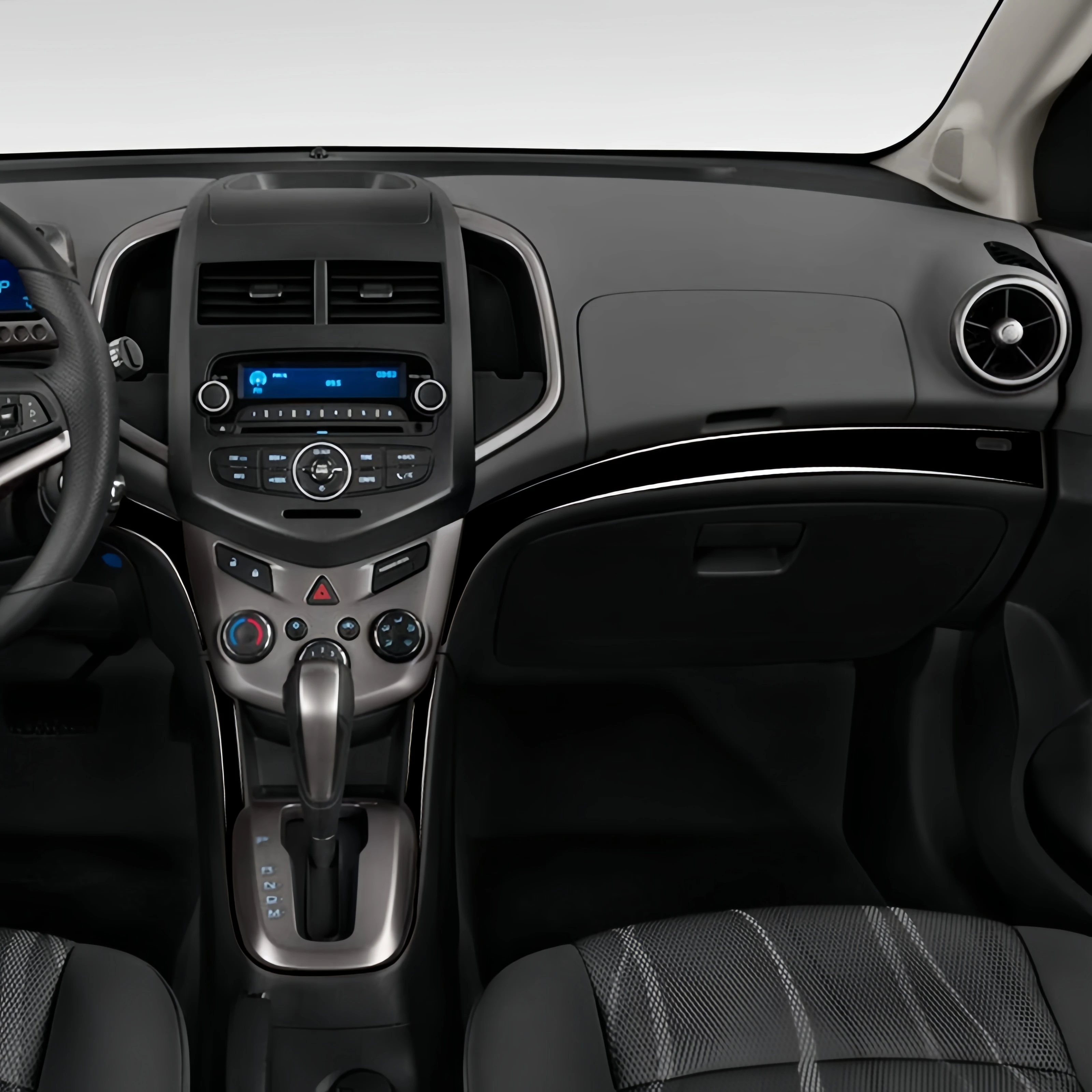 Для Chevrolet Sonic 2012-2016 пианино черный интерьер автомобиля центральное управление