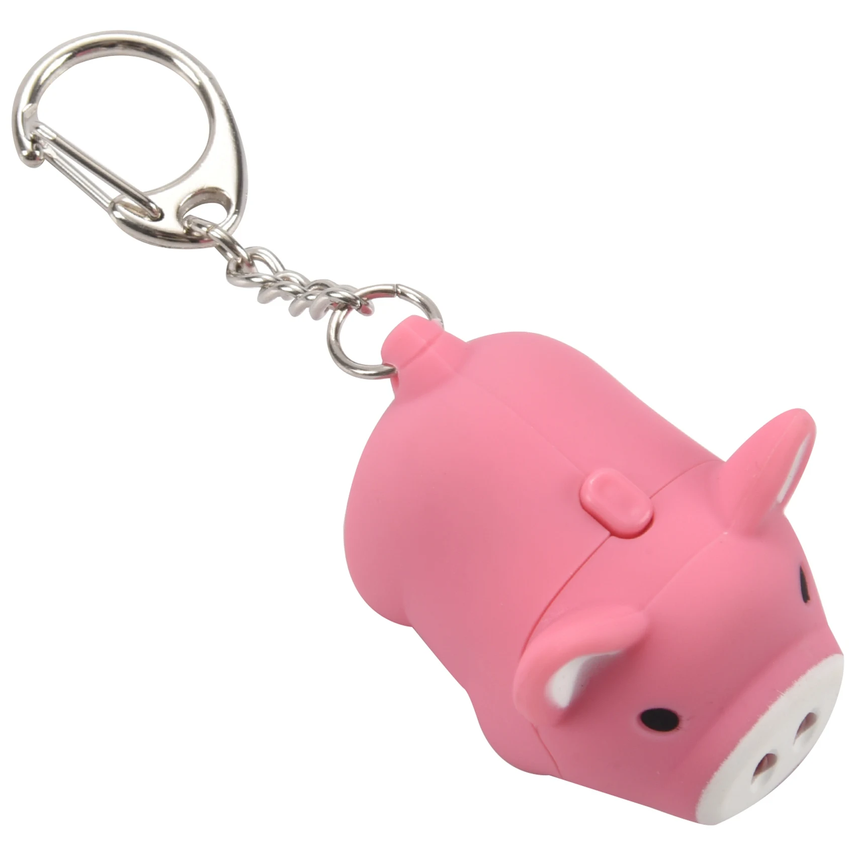 

Cute Pig Keyring Keychain LED Light Touching with Sound Car Bag Pendant Charm Decoration Gift (Pink)
