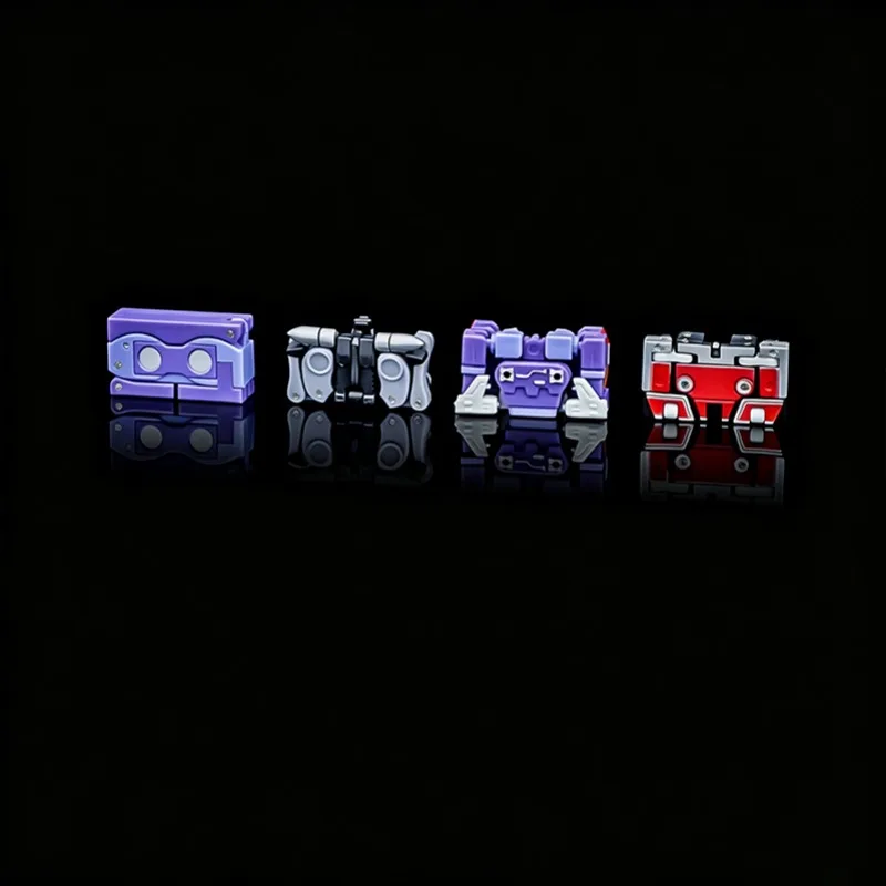 Фото Игрушка MS TOYS Magic Square Decepticon Soundwave Spy Patrol Mini Cassette Tapes Team MS B28A, трансформируемая фигурка, модель, подарок №3