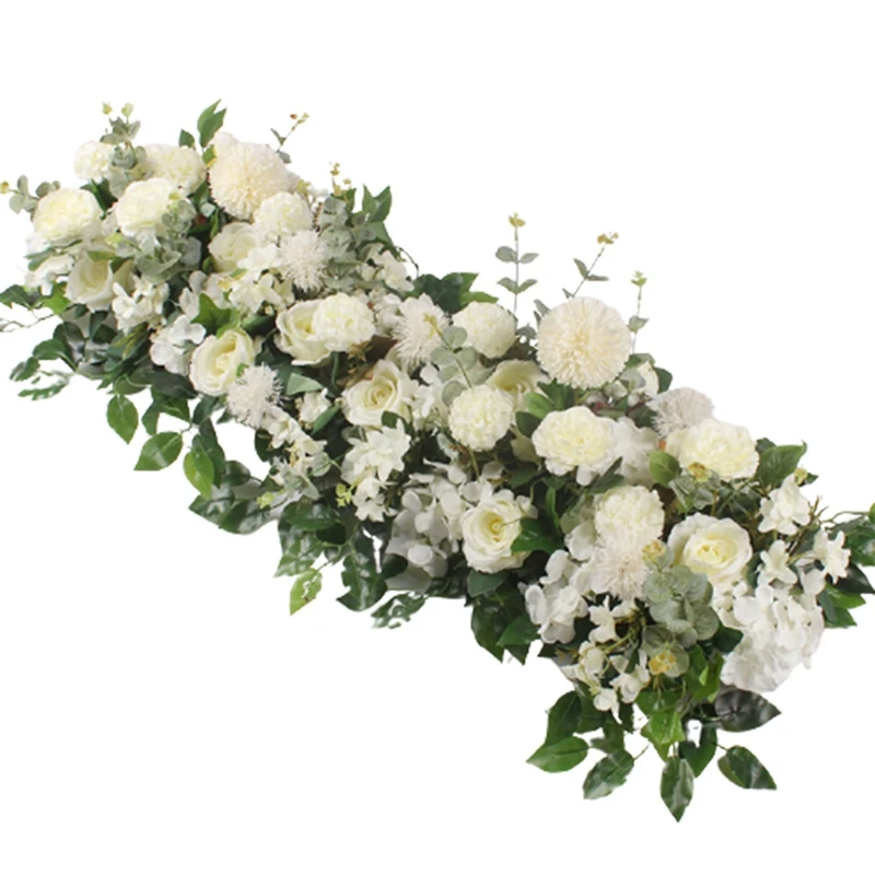 

50 Custom Wedding Flower Wall Arrangement Supplies Silk Peony Artificial Flower Row Decor Romantic Diyiron Arch Backdrop