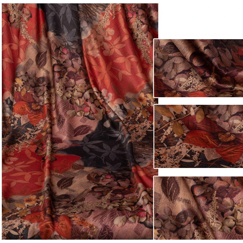 

Imitation Fragrant Cloud Yarn Printing Cheongsam Fabrics for Sewing Dress Hanfu Top Clothes Fabric Support Drop Shipping