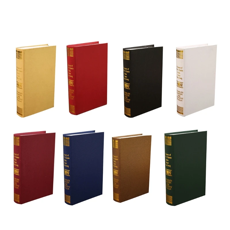 

HX5B Creatieve Europese Stijl Retro Nep Boek Doos Vintage Antieke Imitatie Notebook Model Voor Club Hotel Woonkamer Plank Props