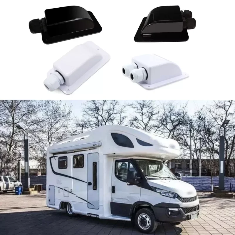 

1/2 Hole Durable Roof Cable Entry Gland ABS Junction Box for Solar Installation on RV Campervan Boat Motorhome